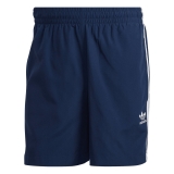 adidas 3-Stripes Badehose dunkelblau / weiß